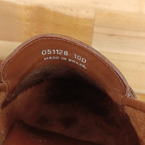 Men’s Vintage Brown Leather Loafers, Size 10D - Picture 5 of 12